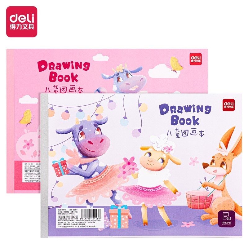 

Deli Painting Book / Buku Gambar 20Lmbr Kertas Tebal 73377 - softcover