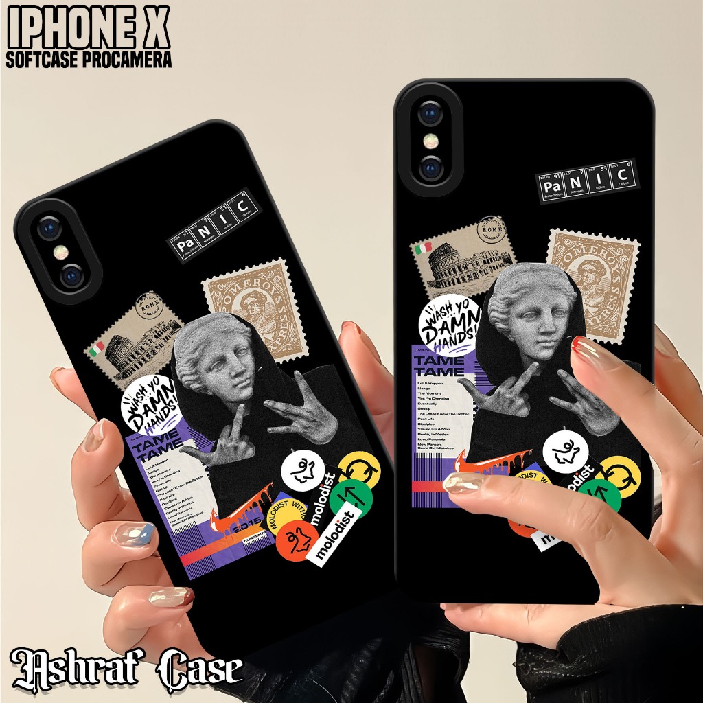 Case IPHONE X - Softcase Hp IPHONE X ( Estetik ) Silikon Hp IPHONE X - Softcase Pro Camera IPHONE X 