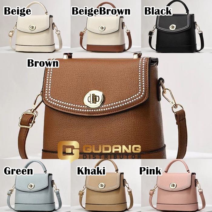 Handbag GD1859 Tas Jinjing Selempang Wanita Elegan Trendi Import