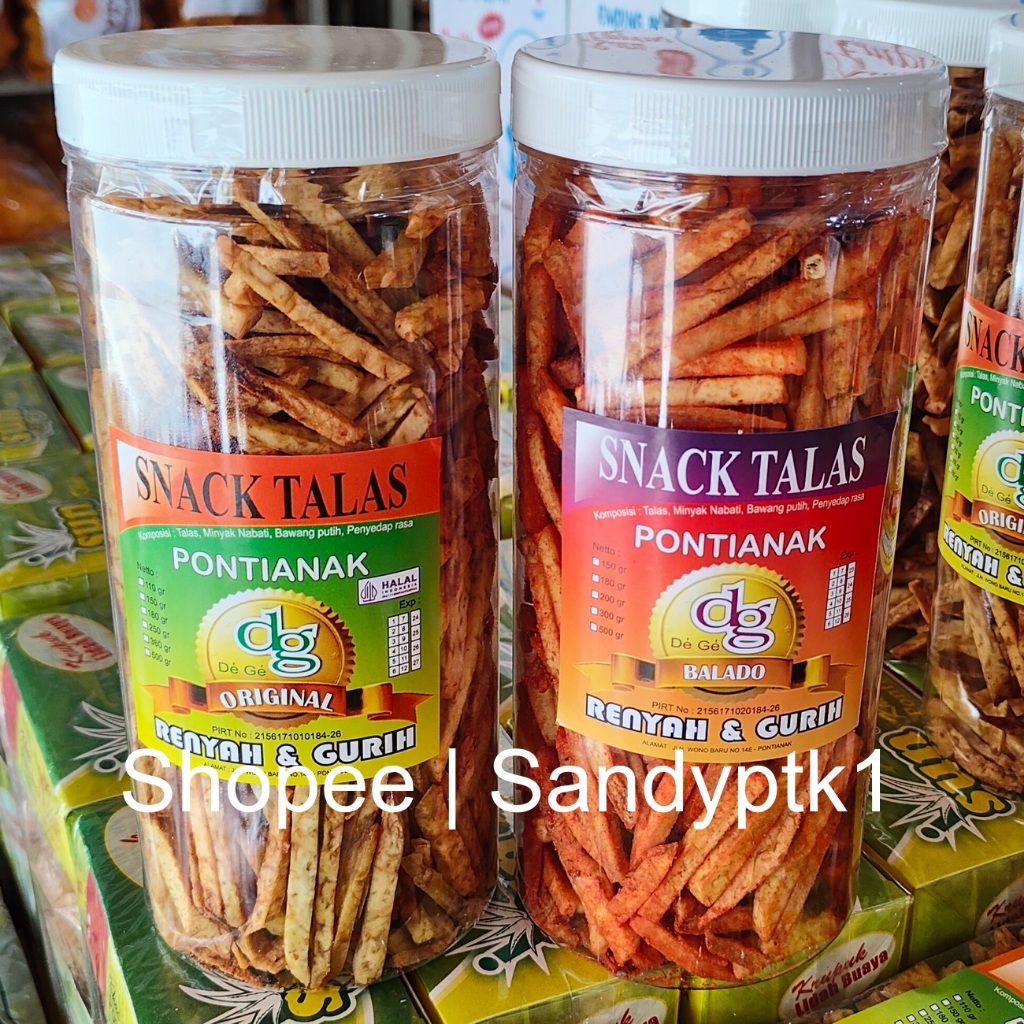

Snack Stick Talas Keladi dg DeGe Susun Toples Khas Pontianak