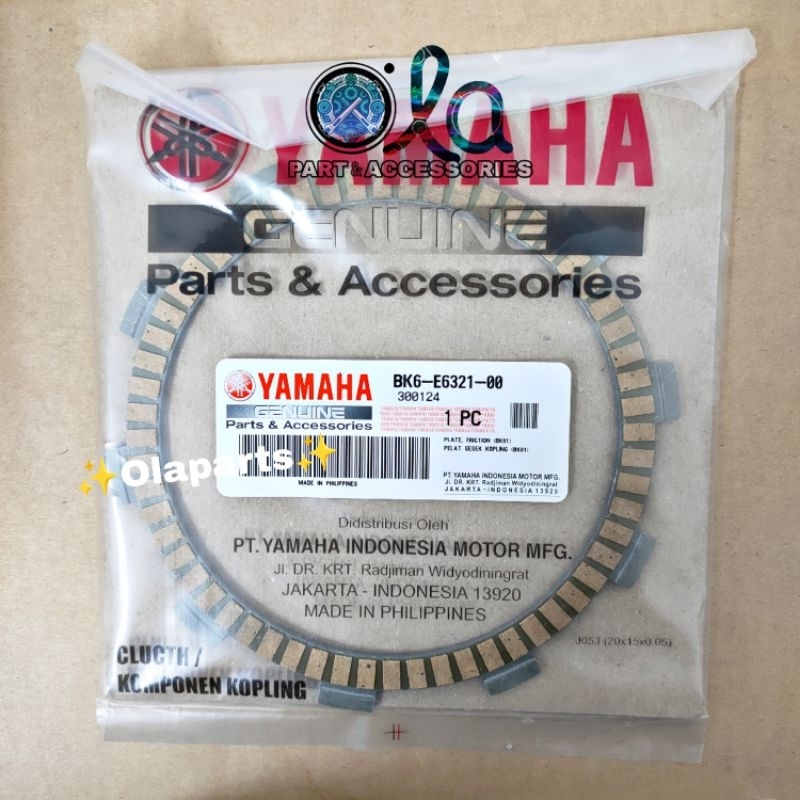 Kampas Kopling YAMAHA R15 V3 Vixion R MT15 XSR ( BK6-E6321-00 & 2ND-E6321-00 )