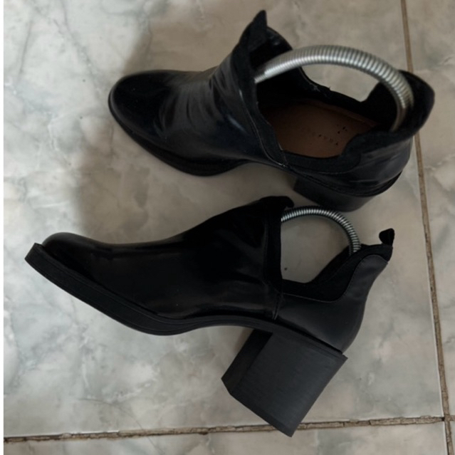 [PRELOVED] Black Leather Boots - Zara Trafaluc