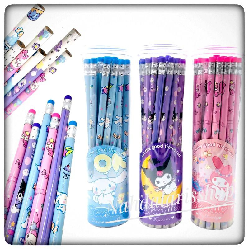 

(DAPAT 1 TABUNG) PENSIL TABUNG YB-009 Sanrio Kuromi Cinnnamoroll My Melody