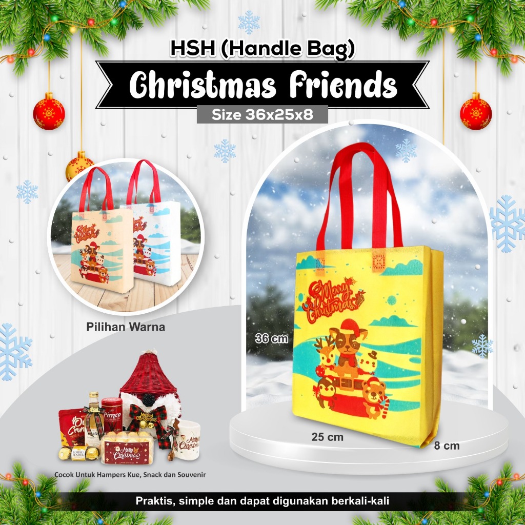 

Tas Souvenir Natal Tas Bingkisan Natal Tas Parcel Christmas Tas Natal Souvenir Goodie Bag Christmas 36x25x08