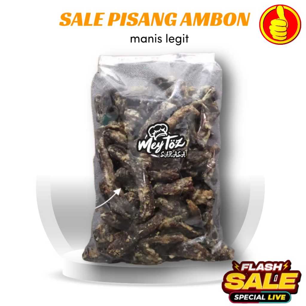 

[ PROMO ] Pisang Sale Jari Manis Legit / Sale Pisang Ambon Cemilan Food Snack