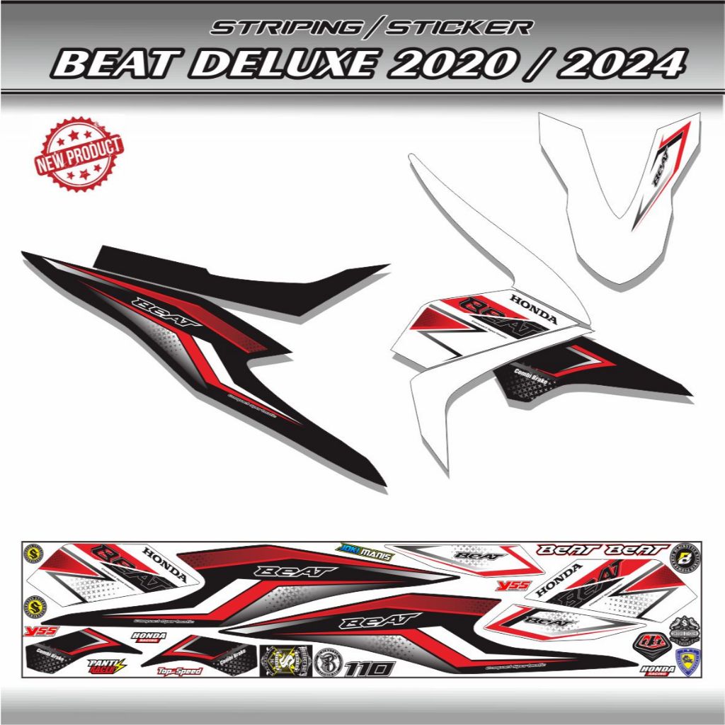 STRIPING BEAT DELUXE 2021 VARIASI