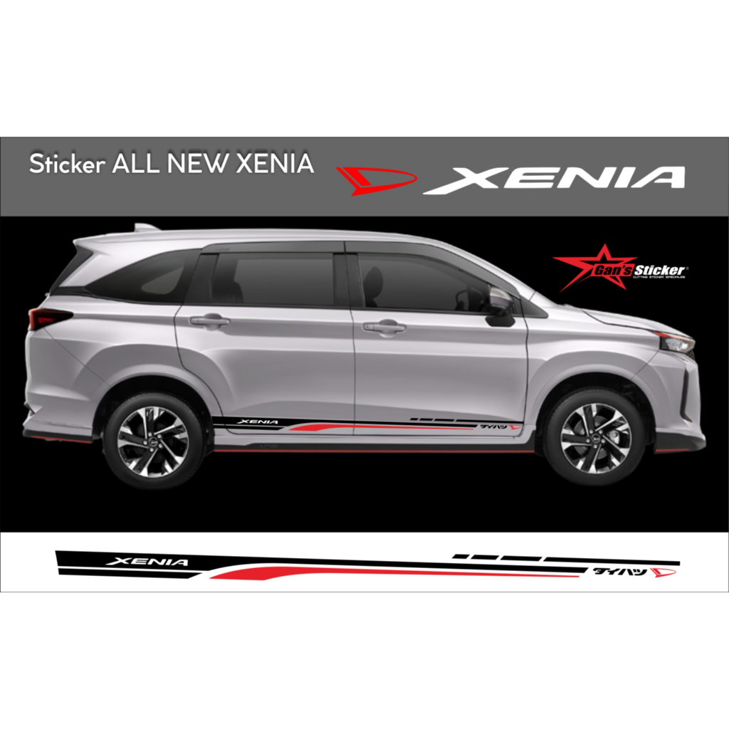Sticker Cutting Daihatsu Xenia 2022 2023 Aksesoris Mobil Xenia 2022 2023