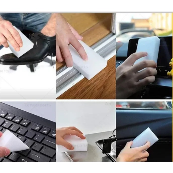 (BISA COD) Spons Serbaguna Pembersih Penghilang Noda Baret Halus Cat Mobil