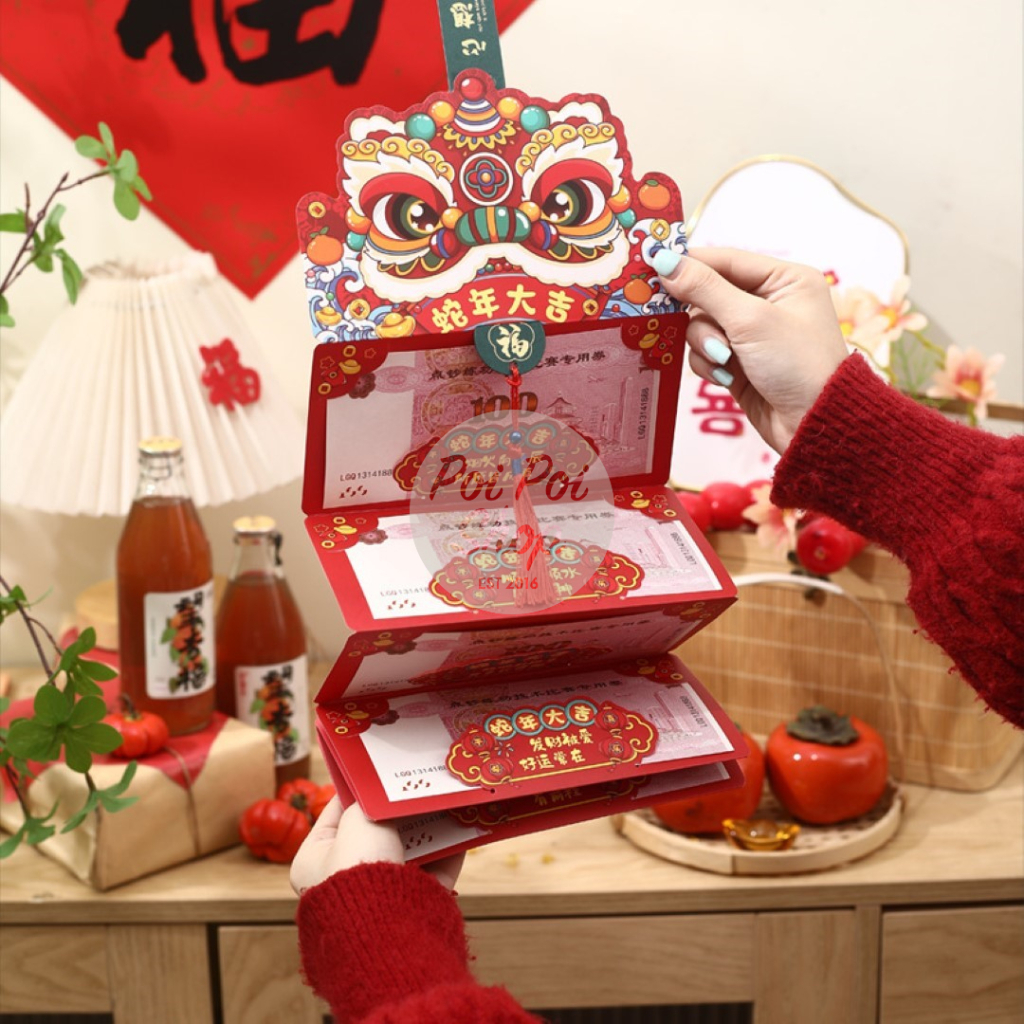 

Angpao Imlek Ular 2025 Lipat Tarik Susun 6 Premium Emas Barongsai 3D Premium Panjang 3D Shio Ular Angpau Ampau Hongbao Kartun Grosir Murah Tebal Motif Karakter Berkualitas Bahan Terbaik