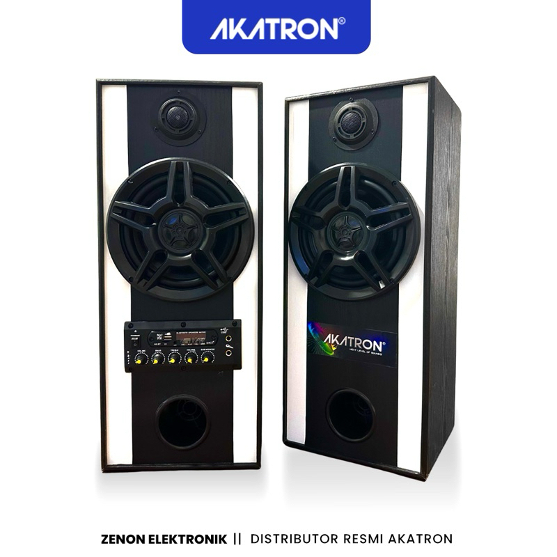 AKATRON BT-8005 - SOUND AKTIF BLUETOOTH 8 INCH KARAOKE SPEAKER SUBWOOFER - SALON SUPER FULL BASS