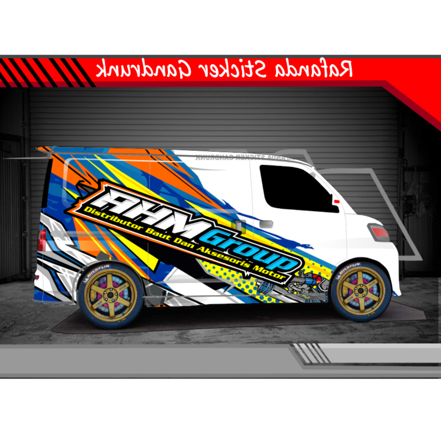 STIKER DECAL GRANDMAX BLINDVAN LUXIO APV AVANZA DLL