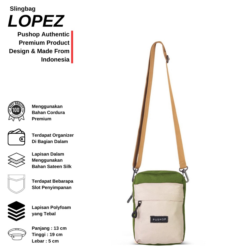 Tas Selempang Pushop Lopez Pushop shop
