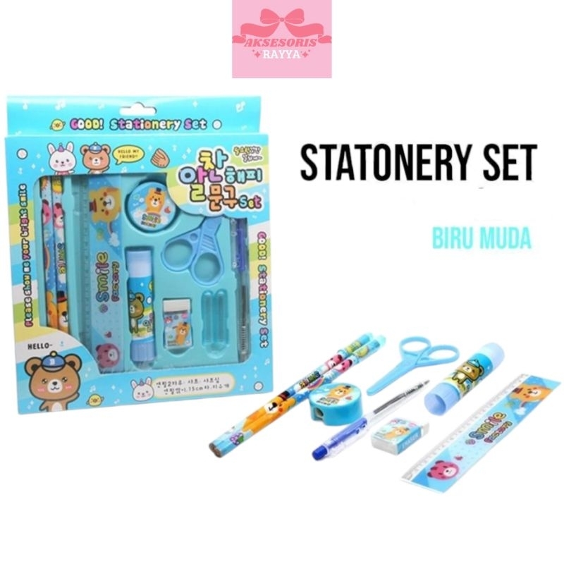

A.R Paket alat tulis set 8in1 / stationery set fancy / paket alat tulis / set perlengkapan sekolah