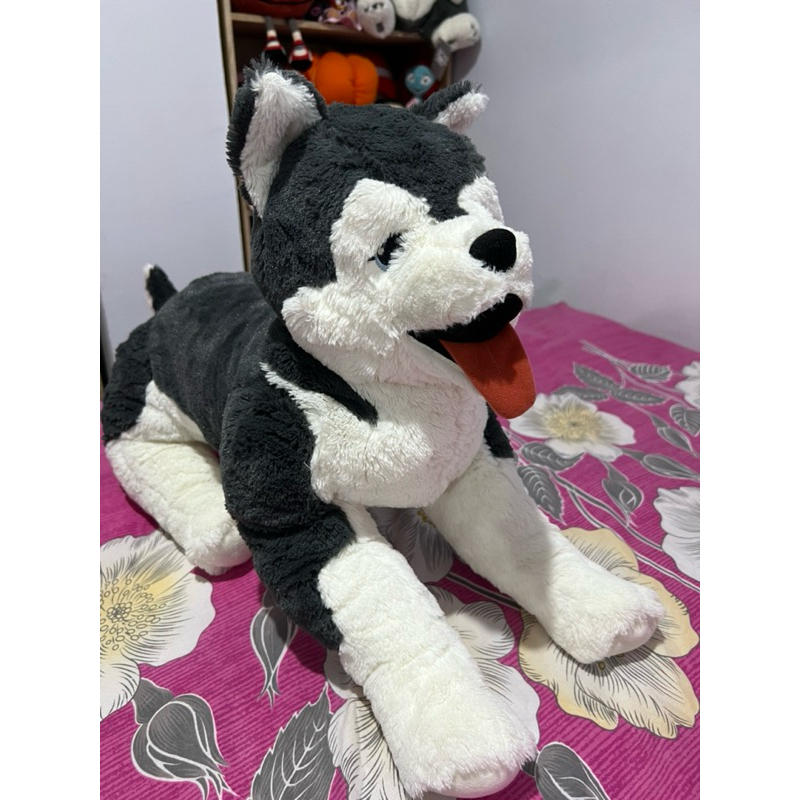 Boneka IKEA Anjing Husky Jumbo panjang 50 Cm No Brand