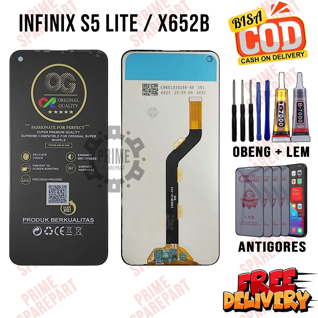 Lcd INFINIX S5 LITE / X652B Original Oem Lcd Touchscreen INFINIX S5 LITE / X652B Fullset