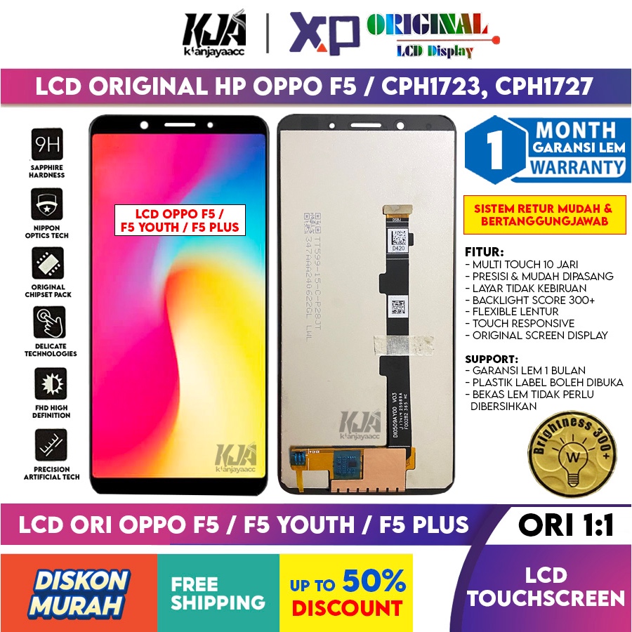 ❤️ LCD Original ❤️ Oppo F5 / F5 Youth / F5 Plus CPH1723, CPH1727 LCD Touchscreen Hp ORI