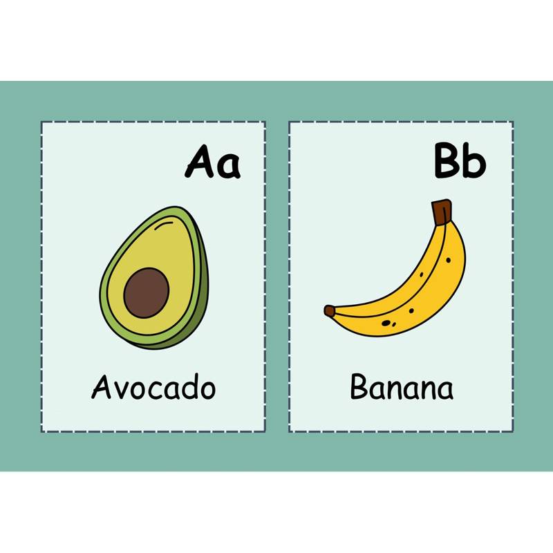 

Flash card learning for children age 1-3 year old