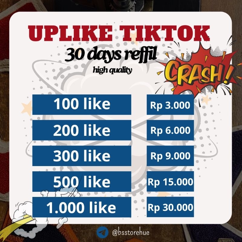 uplike tiktok 30 days reffil high quality no drop