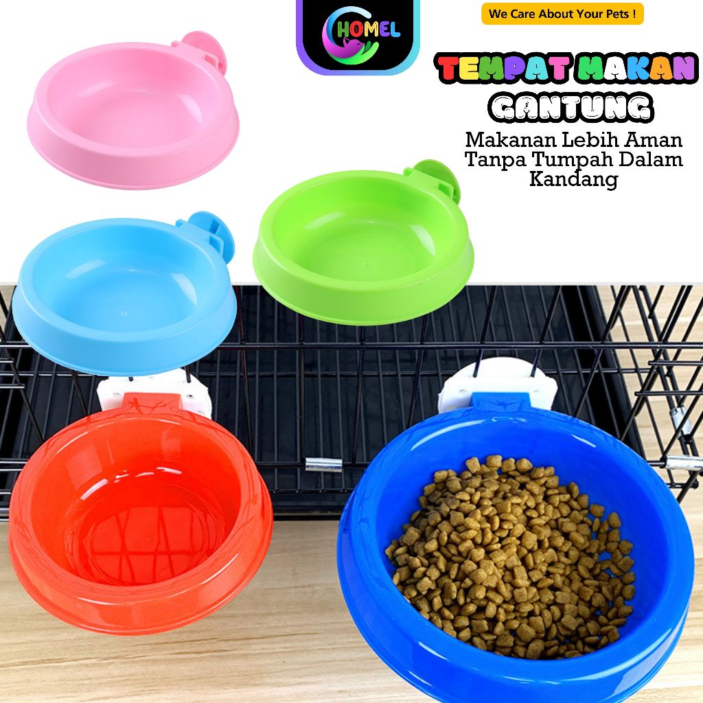 Tempat Makan Minum Kucing Gantung Anti Tumpah CHOMEL
