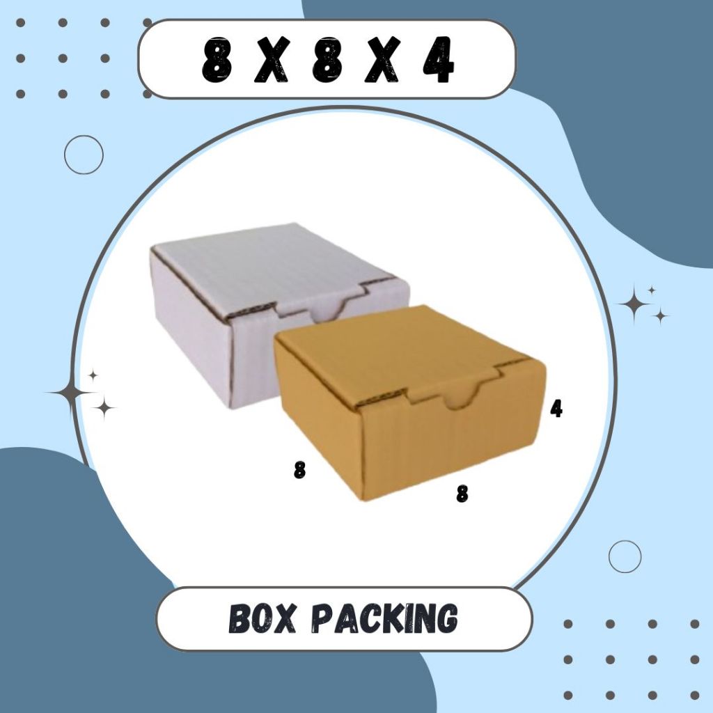 

Box 8x8x4 LD Kardus Karton Packing Madu Hampers Kotak Kemasan Box Souvenir Karton