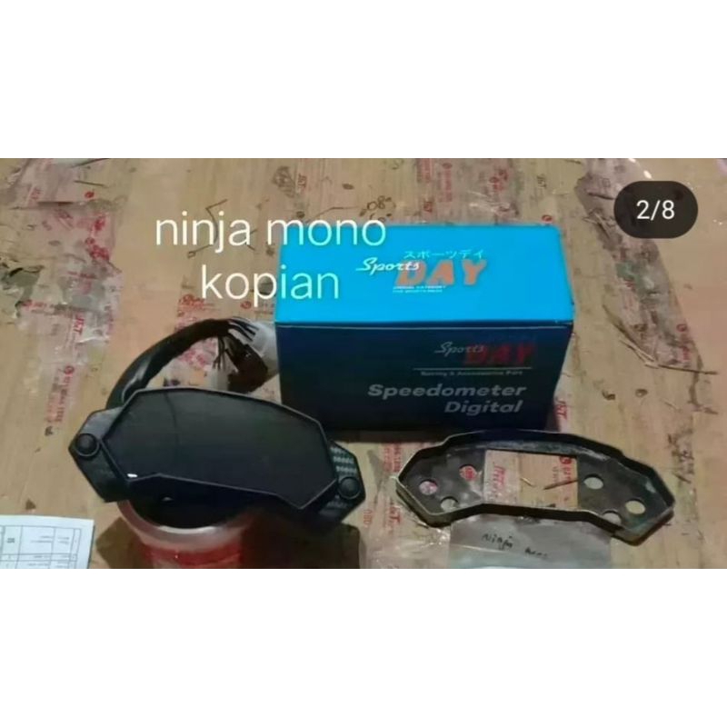 Spedometer day ninja mono+dudukan spedo besi..