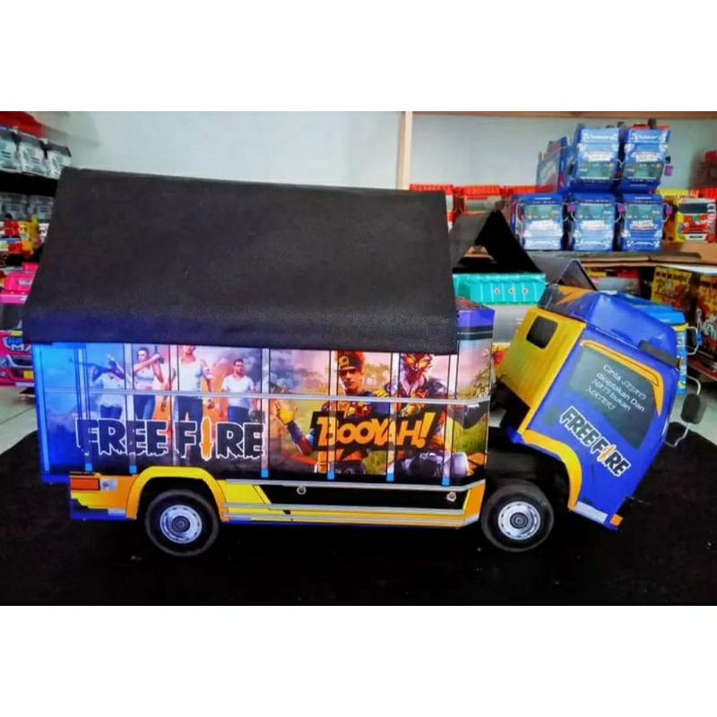 mainan anak/miniatur truk/truk oleng/miniatur truk oleng termurah/miniatur truk variasi lampu/miniat