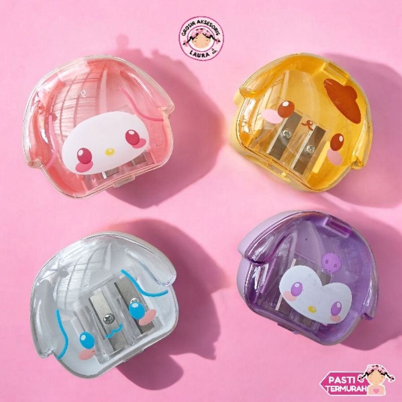 

Ecer Rautan Stationery Serutan Sanrio Morol Melody Purin Kuromi Grosir Lusinan