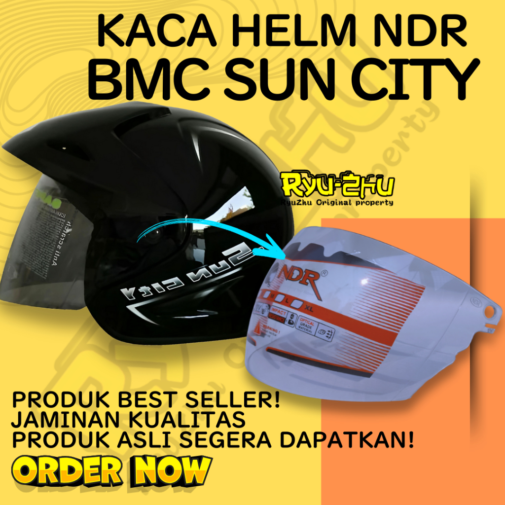 KACA HELM [visor] BMC sun CITY by NDR