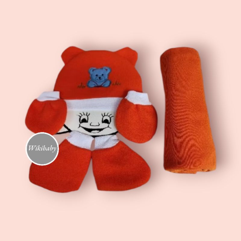 SET 4in1 Bedong,Topi,sarung tangan&kaki