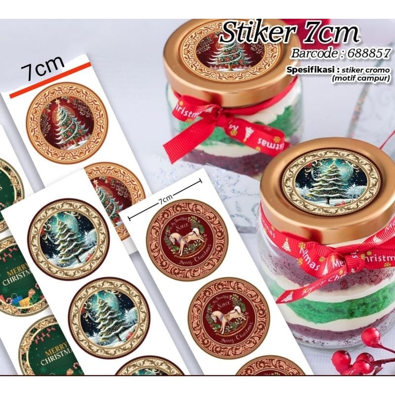 

Stickers X'mas Bulat 7cm (3x4 Lembar)