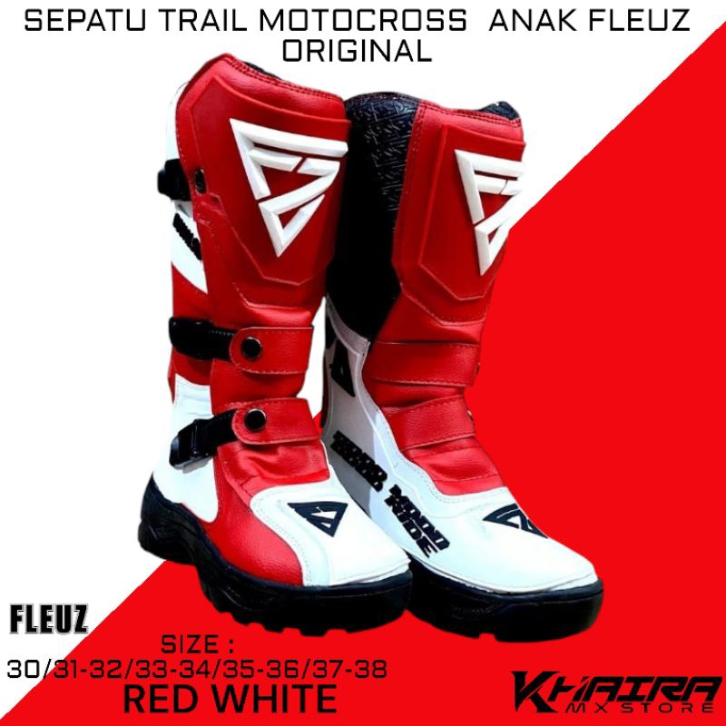 Sepatu anak trail motocross boots safety kids terbaru FLEUZ-002