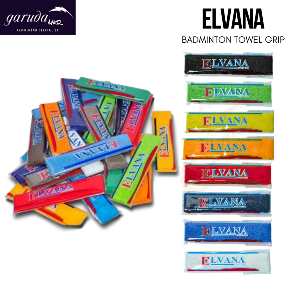 GRIP HANDUK ELVANA / GRIP RAKET ELVANA  / GRIP RAKET MURAH / GRIP BADMINTON ELVANA ORIGINAL / GRIP H