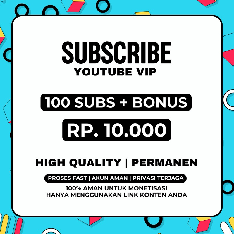 Subscriber Youtube Permanen Termurah