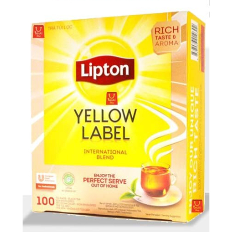 

Teh Seduh Lipton Yellow Label Tea Bag isi 100's