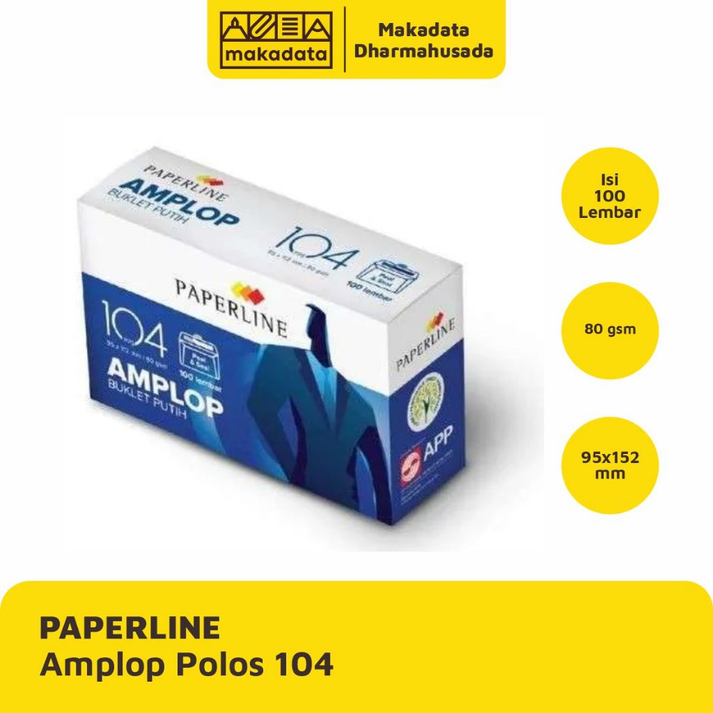

ENVELOPE | AMPLOP PAPERLINE T/P 104 POLOS (1 PAK)