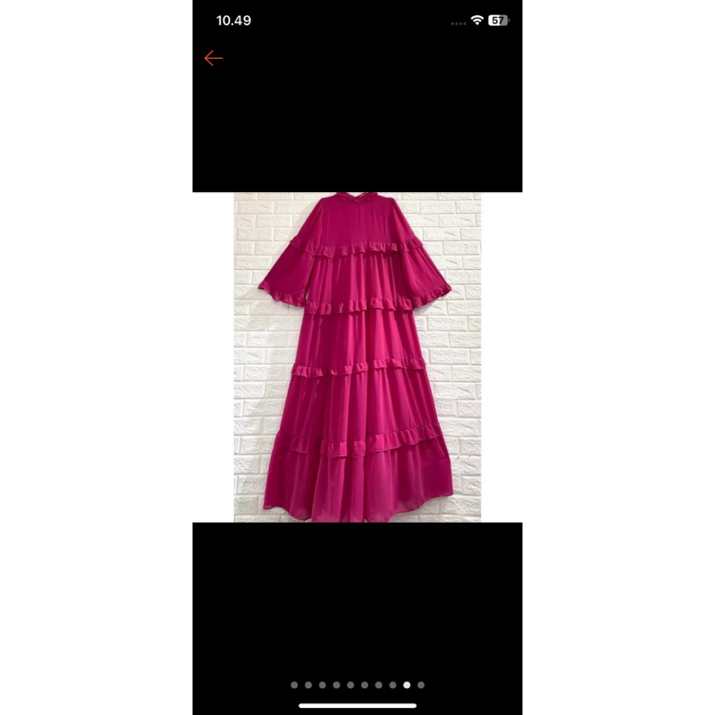 Dress shellasukia gamis tingkat dubai (PL)