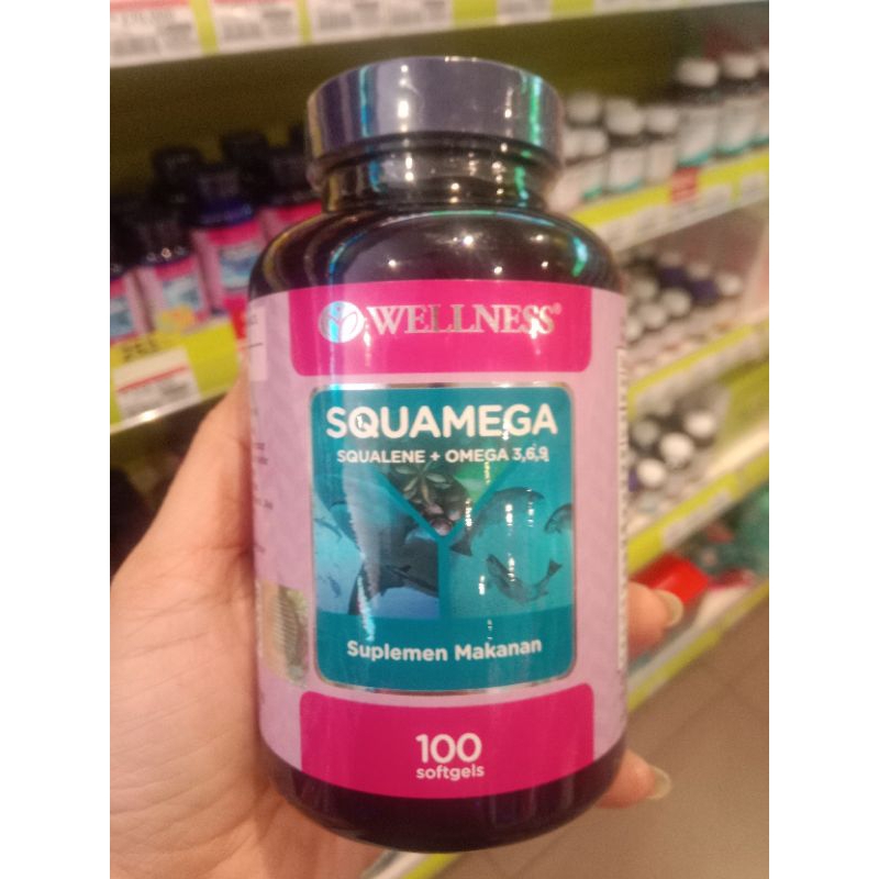 WELLNESS SQUAMEGA SQUALENE+OMEGA 3,6,9 - Wellness Squamega 100 softgels