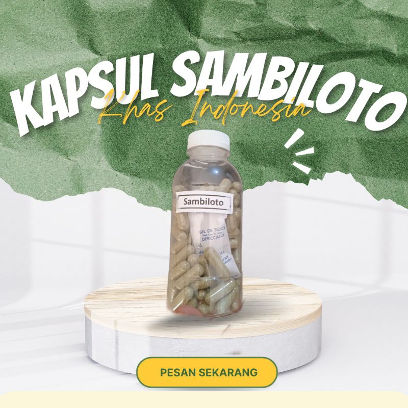 

Kapsul sambiloto asli 100% murni dan halal