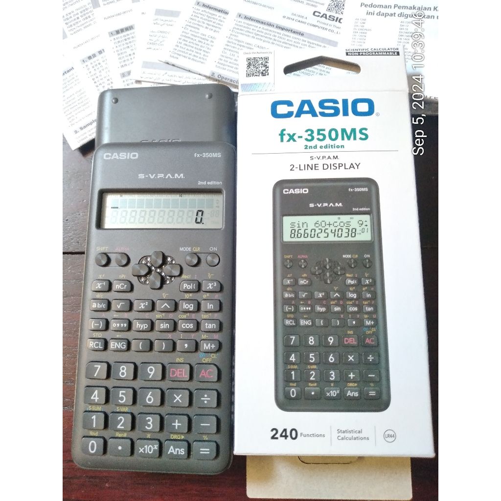 

Calculator CASIO FX350 MS