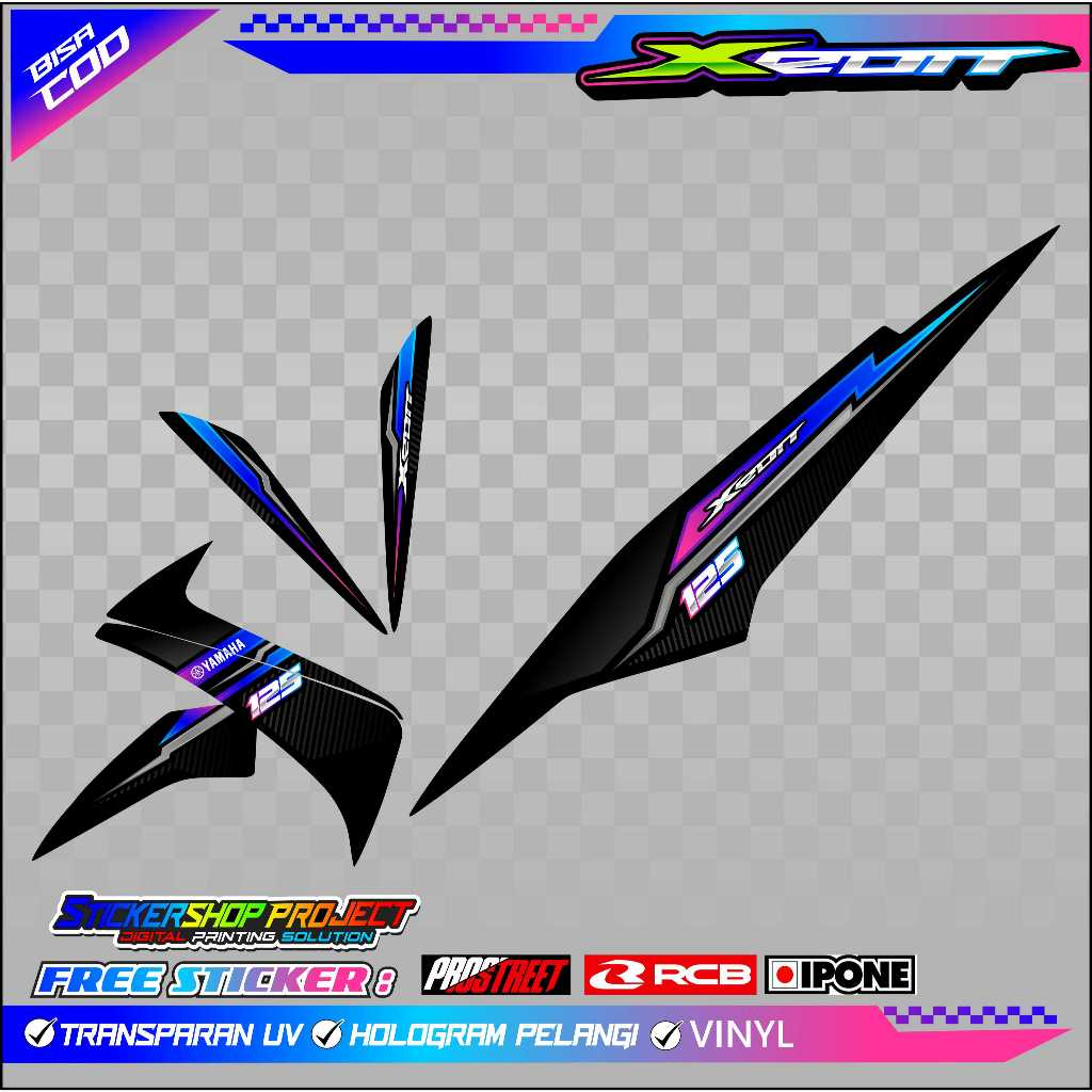 STRIPING VARIASI YAMAHA XEON / STICKER LIST VARIASI MOTOR YAMAHA XEON