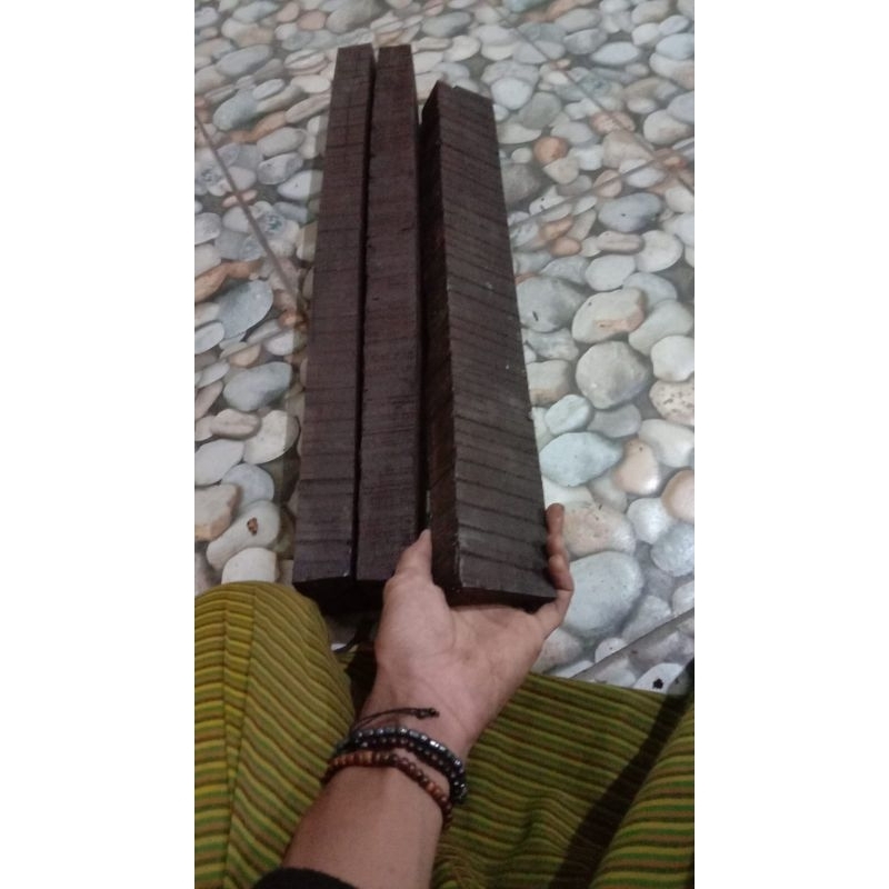 balok kayu galih kelor hitam super full