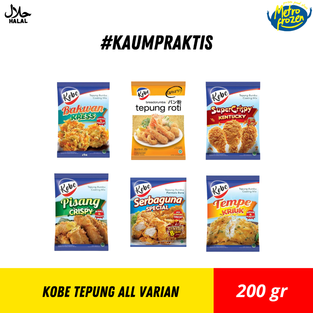 

KOBE All Varian 200gr// tepung kobe serbaguna instan Banjarmasin