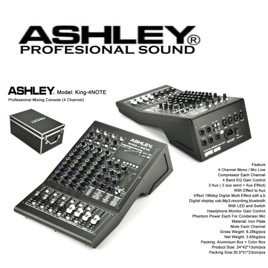 MIXER AUDIO ASHLEY KING 4 note ORIGINAL
