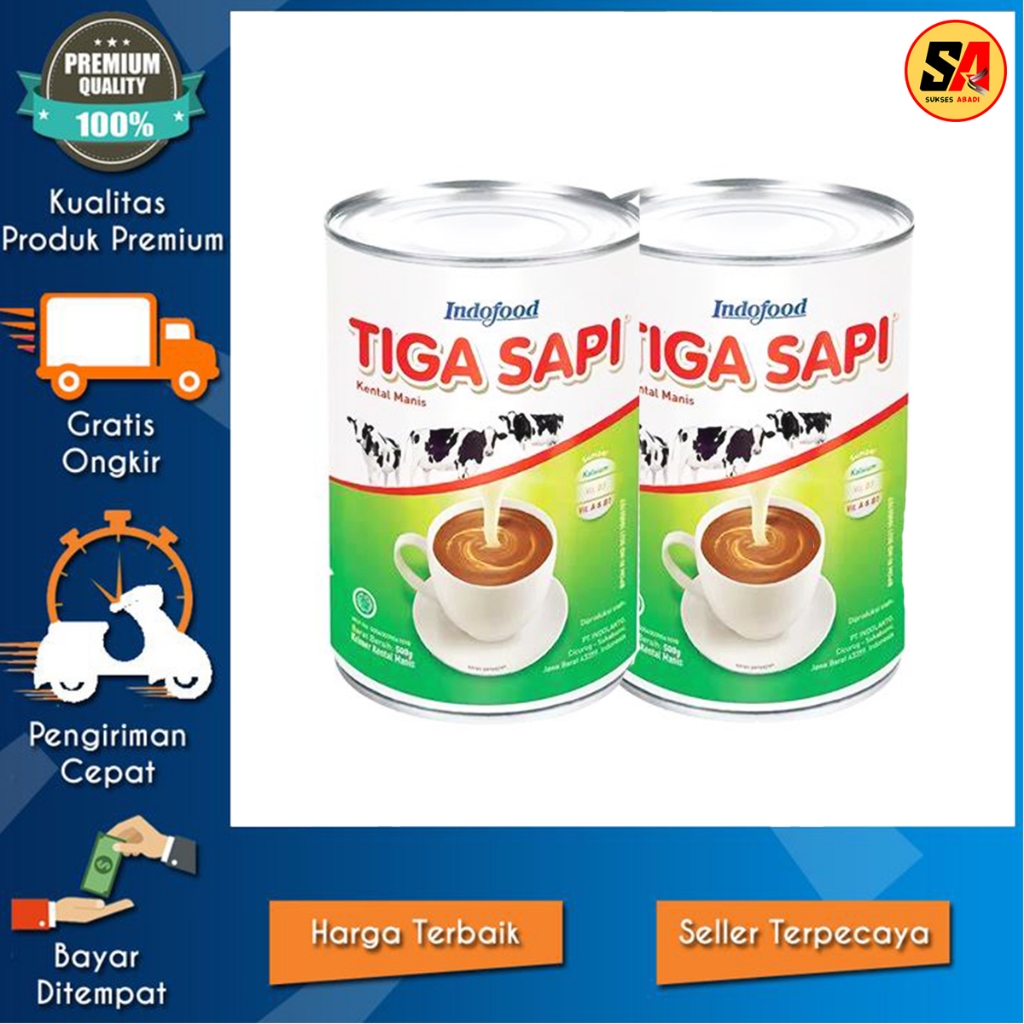 

SUSU TIGA SAPI / KRIMER KENTAL MANIS 490 GRAM