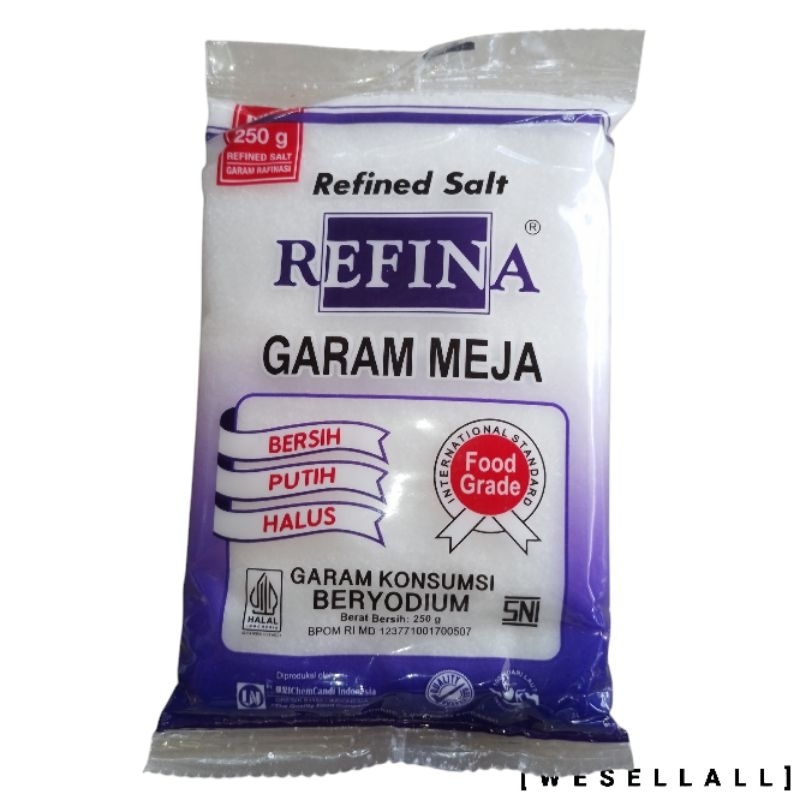 

Garam Halus REFINA Garam Meja 250 gr | 0029ECE