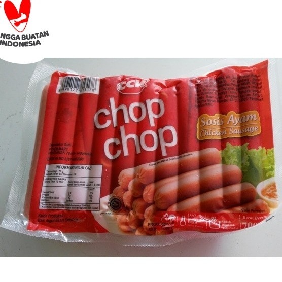 

Sosis ayam chop chop sosis ayam chicken sausage 700 gram isi 30 pcs short bks merah