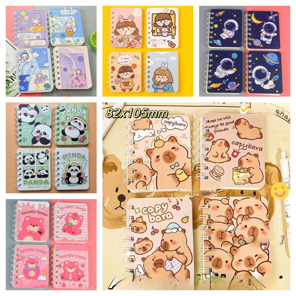 

NOTES KECIL MINI CAPYBARA / BUKU TULIS KECIL KIDS ANAK MOTIF ASTRONOT SPACE PANDA BEAR KAPIBARA LUCU CUTE BOX ALAT TULIS ATK KARAKTER PENCIL C3 #KIDSPARKLE