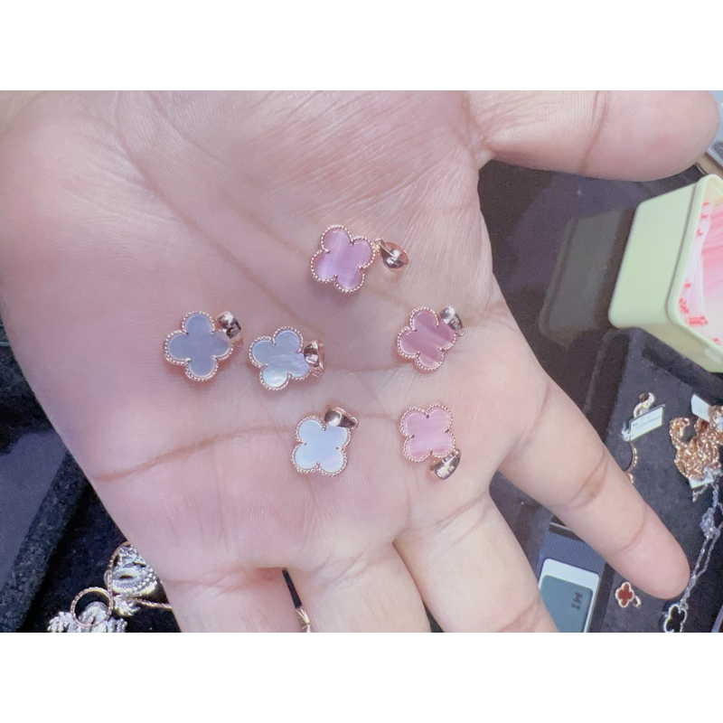 LIONTIN FASHION VC PINK DAN PUTIH ROSE GOLD EMAS ASLI