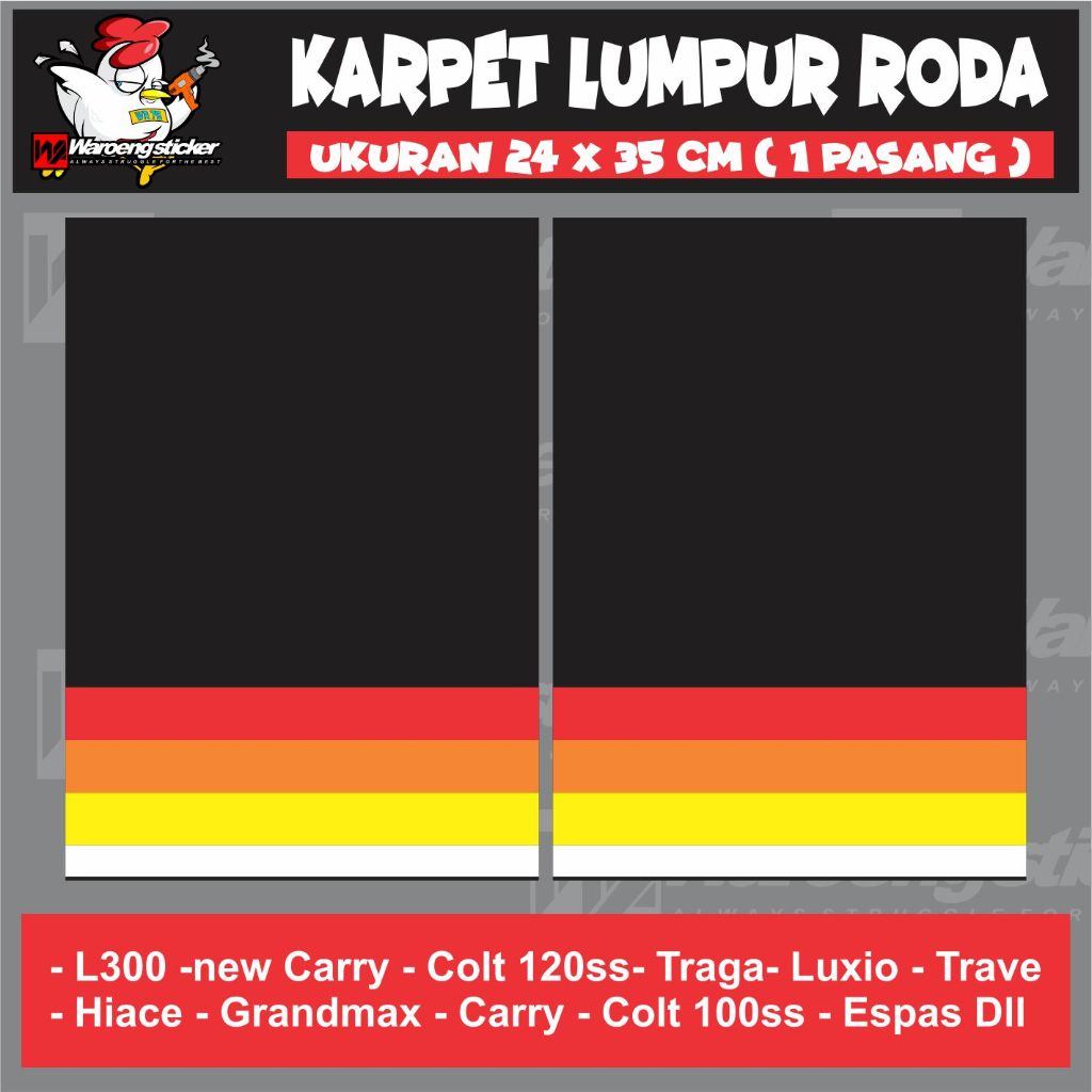 KARPET LUMPUR KARET EBEK PENAHAN LUMPUR TRUCK DAN PICKUP