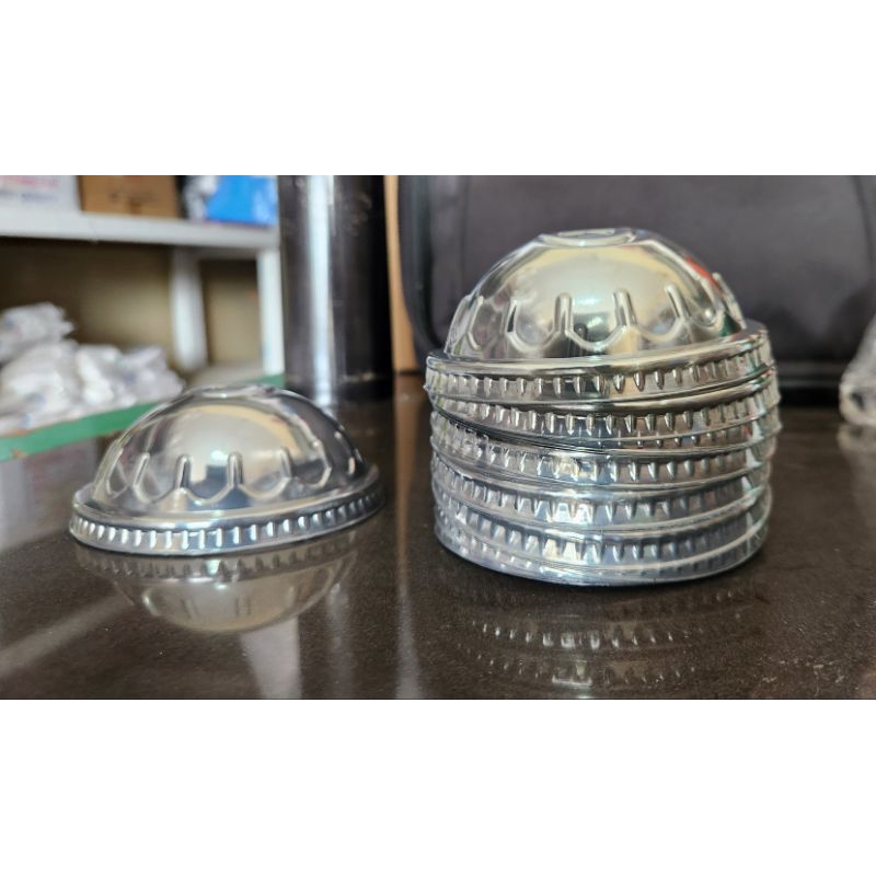 Tutup Gelas Plastik Pop Ice Datar & Cembung